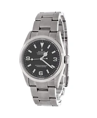 Pre-Owned Rolex Oyster Perpetual Explorer Automatic Watch in Stainless Steel 36mm