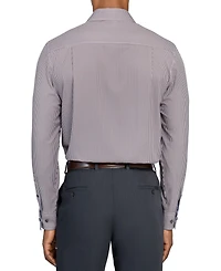 ConStruct Men's Spread Collar Plaid Dress Shirt