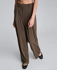 Kenneth Cole Women's High Rise Wide Leg Pants