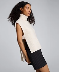 Kenneth Cole Women's Turtle Neck Sleeveless Sweater