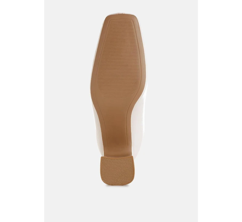 Kostaka Patent Square Toe Ankle Boots