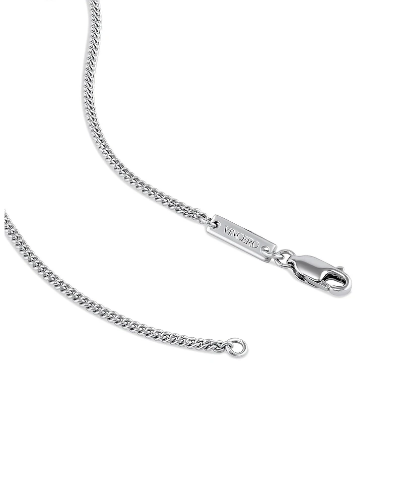 Vincero Men's Memento Mori Skull Pendant in Sterling Silver with 20" Chain