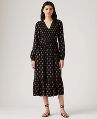 Levi's Women's Esme Long Sleeve Midi Dress