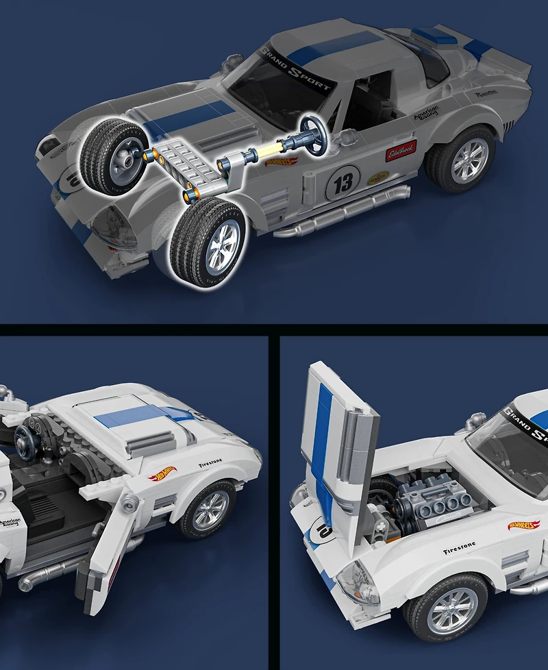 Mega Bloks Hot Wheels Corvette Grand Sport Building Toy Kit