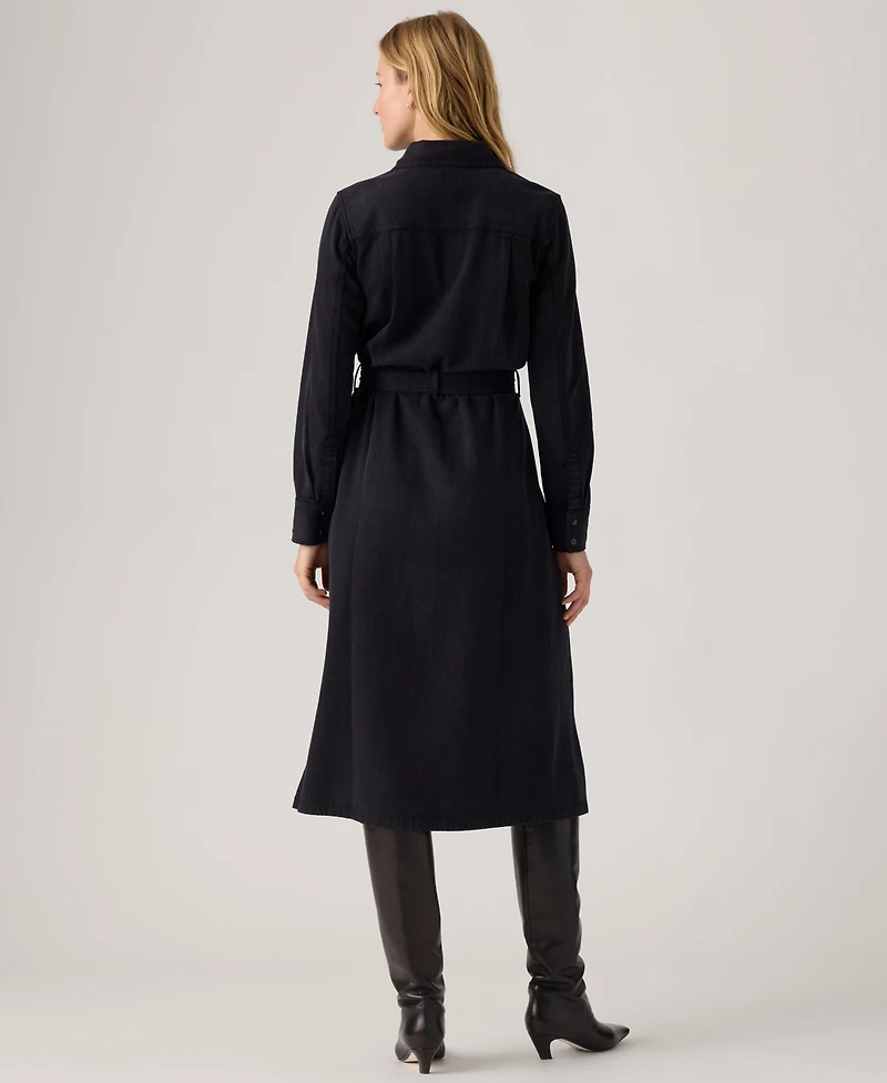 Levi's Women's Quincey Long Sleeve Midi Dress