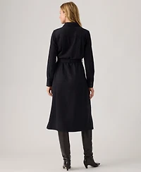 Levi's Women's Quincey Long Sleeve Midi Dress