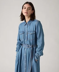 Levi's Women's Quincey Long Sleeve Midi Dress