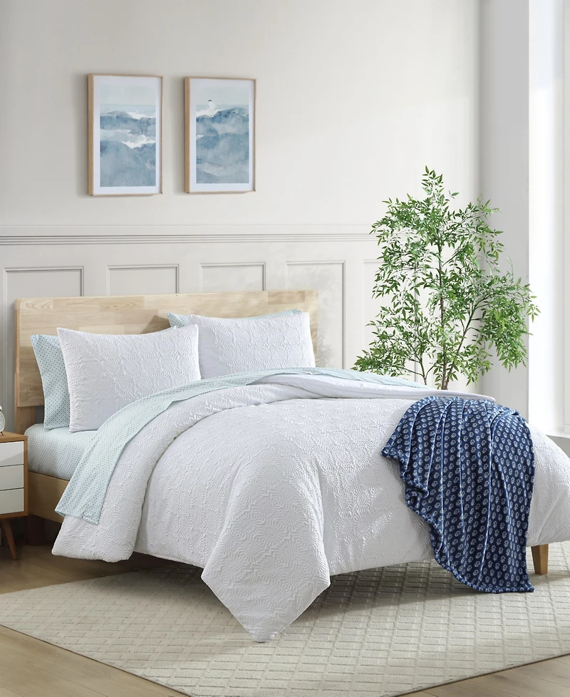 Nautica Embossed Sunflower 8-Pc. Comforter Set, Queen