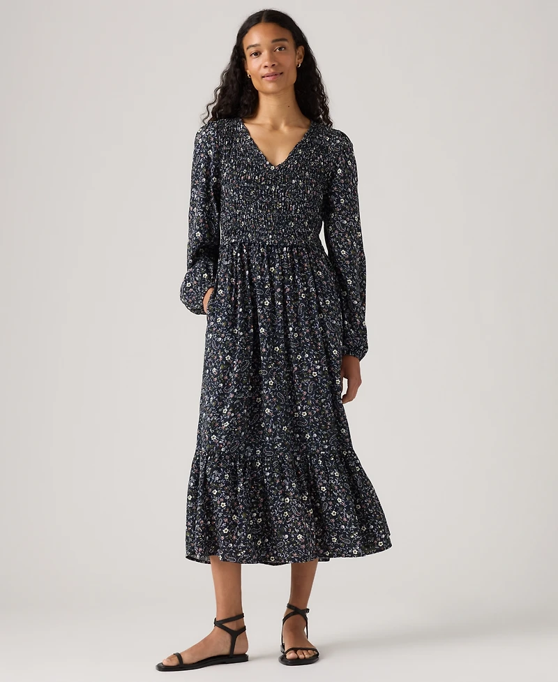 Levi's Women's Esme Long Sleeve Midi Dress