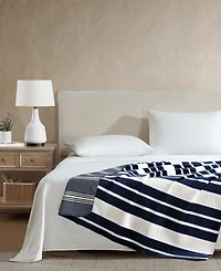 Nautica Printed Reversible Lush Throw, 70" x 50"