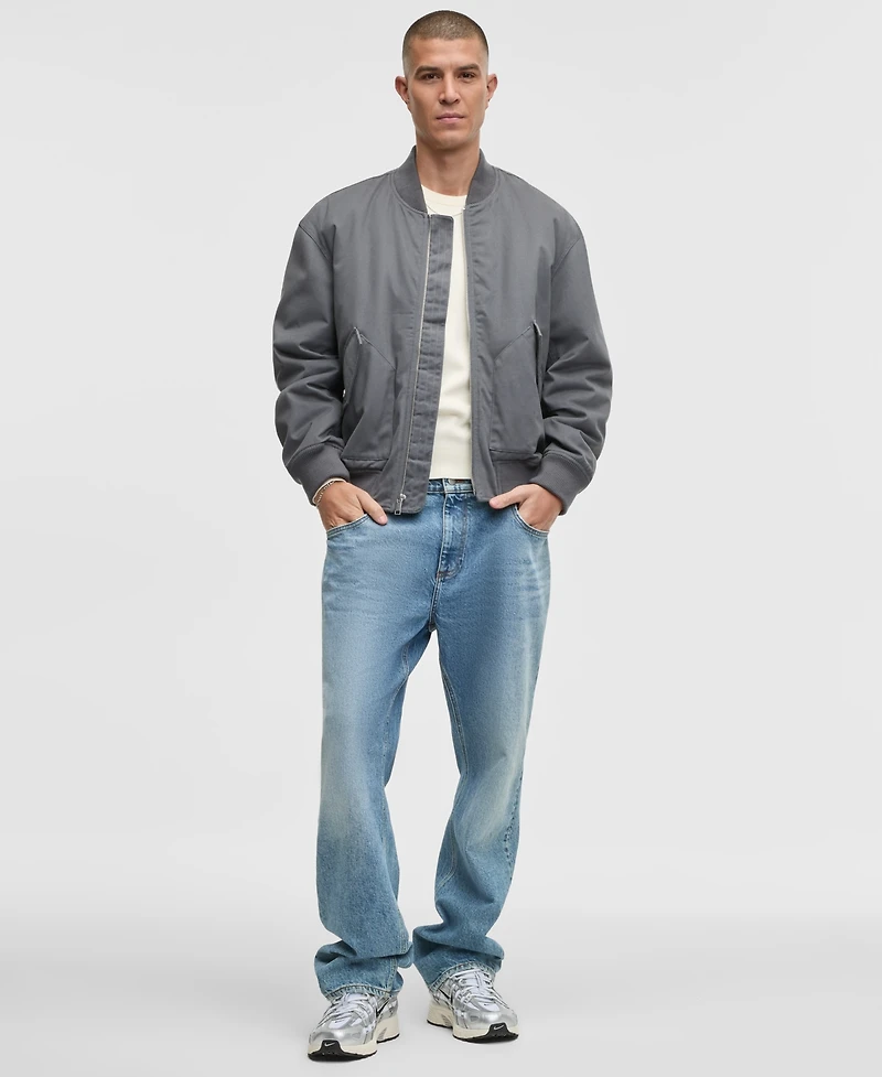 Mode of One Men's Relaxed-Fit Twill Bomber Jacket, Macy's Exclusive