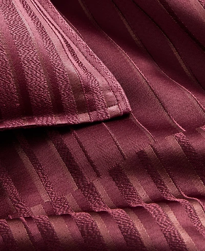 Hotel Collection Metallic Strie Bordeaux 3-Pc. Duvet Cover Set, Full/Queen