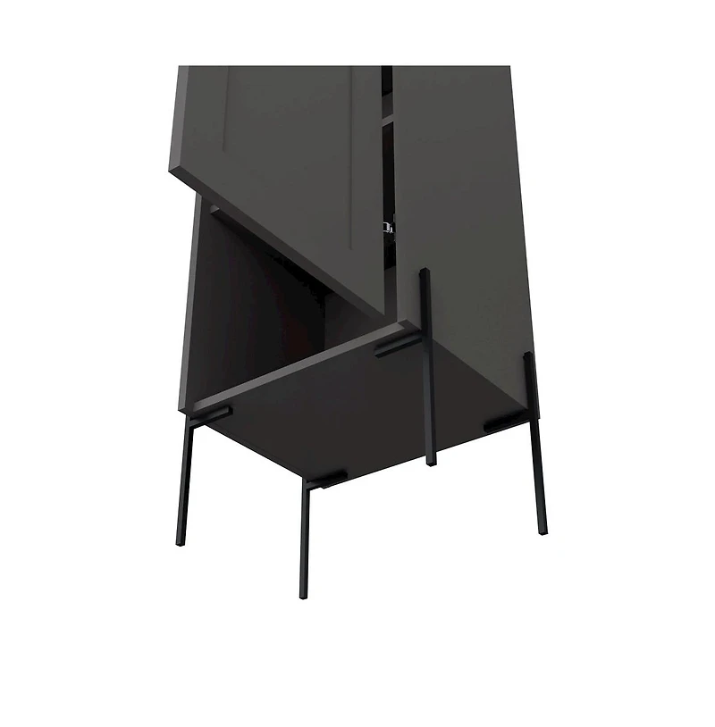 We Have Furniture Linen Cabinet Hopewell, Bathroom, Matt Gray