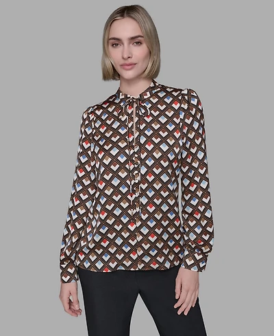 Karl Lagerfeld Paris Women's Long Sleeve Top