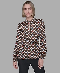 Karl Lagerfeld Paris Women's Long Sleeve Top
