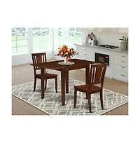 East West Furniture Dining Room Set Mahogany