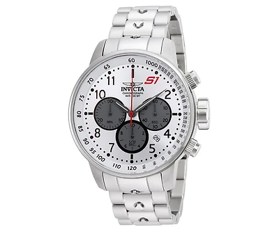 Invicta Men's 23083 S1 Rally Quartz Chronograph Silver, Grey Dial Watch