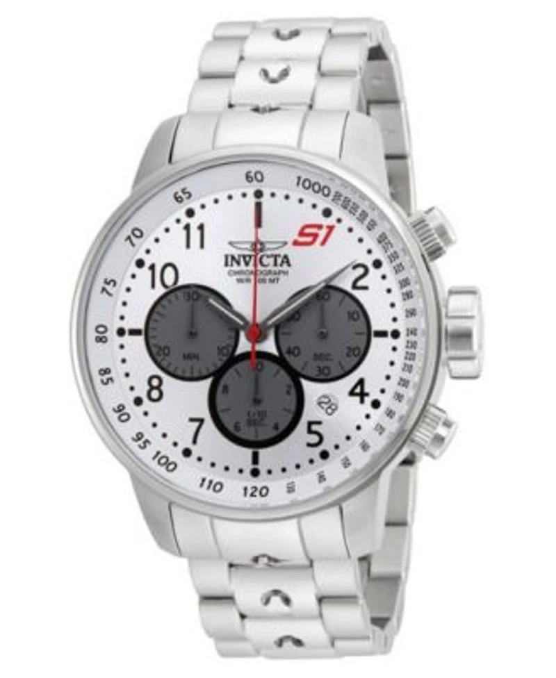 Invicta Mens 23083 S1 Rally Quartz Chronograph Silver Grey Dial Watch