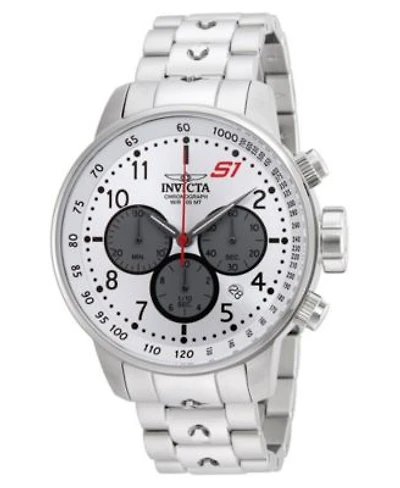 Invicta Mens 23083 S1 Rally Quartz Chronograph Silver Grey Dial Watch