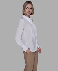 Karl Lagerfeld Paris Women's Long Sleeve Top