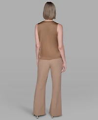 Karl Lagerfeld Paris Women's V-Neck Blouse