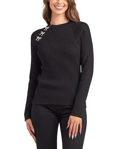 Bcx Juniors' Crewneck Pull On Sweater