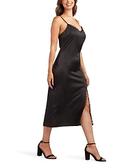 Bcx Women's Solid Heavy Midi Cami Dress