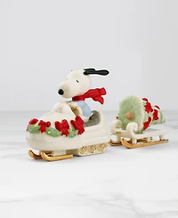 From The Vault! Lenox Snowmobiling Snoopy Figurine, Exclusively at Macy's