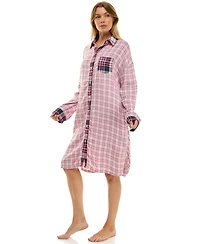 Roudelain Women's Collared Sleepshirt