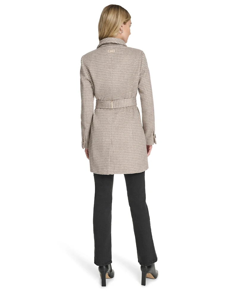 Calvin Klein Women's Asymmetrical Belted Wrap Coat