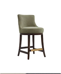 Manhattan Comfort Lucia 37.2" Chenille Upholstered Counter Stool