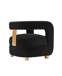 Manhattan Comfort Amirah Modern 27.17" Velvet Upholstered Accent Chair