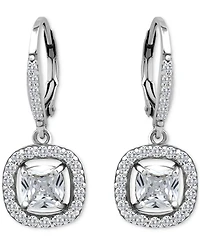 Giani Bernini Cushion Cut Drop Earrings (2-1/2 ct. t.w.) in Sterling Silver, Macy's Exclusive