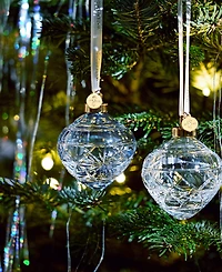 Waterford Winter Wonders Icy Blue Bauble Snowflake Ornament