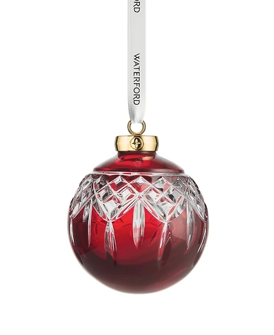 Waterford Lismore Red Bauble Ornament