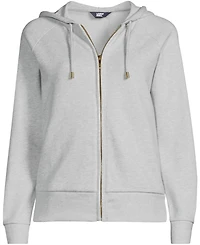 Lands' End Women's Plus Serious Sweats Relaxed Long Sleeve Full Zip Hoodie Sweatshirt
