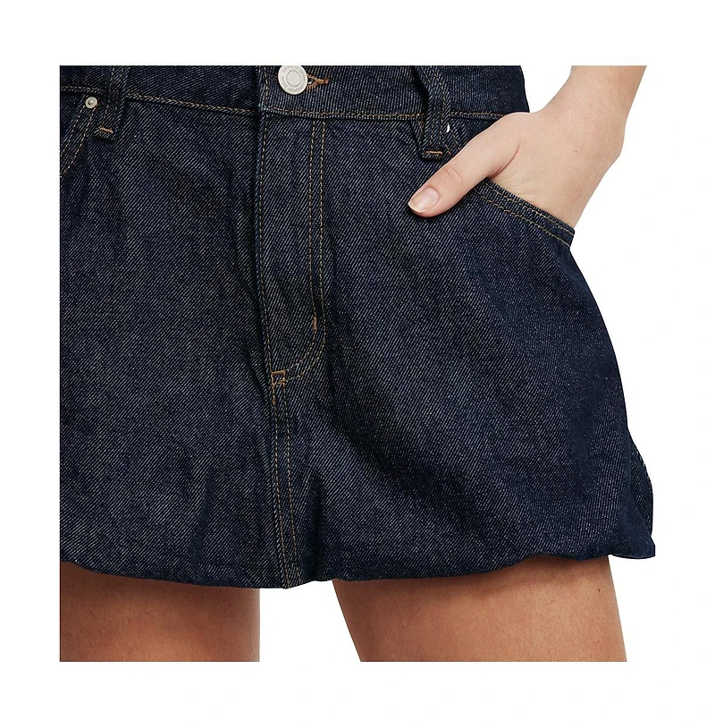 Cotton On Women's Bubble Denim Skirt