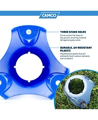 Camco Universal Fit Weatherproof Plastic Water Filter Stand with Stake Holes