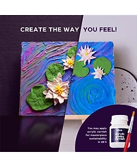 Okto Air-Dry Clay 3D Painting Kit – Water Lilies (11.8 x 15.7 in)