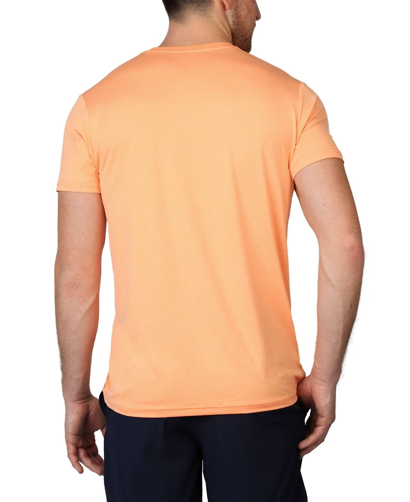 Tailorbyrd Men's Solid Melange Performance T-Shirt