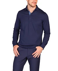 Tailorbyrd Men's Motion Long Sleeve Polo
