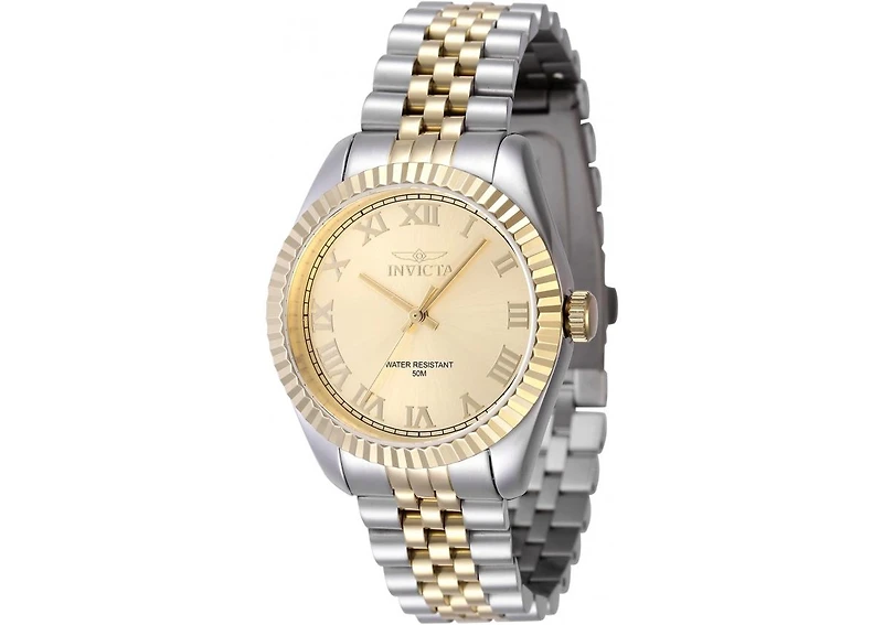 Invicta Women's 47416 Specialty Quartz 3 Hand Gold Dial Watch