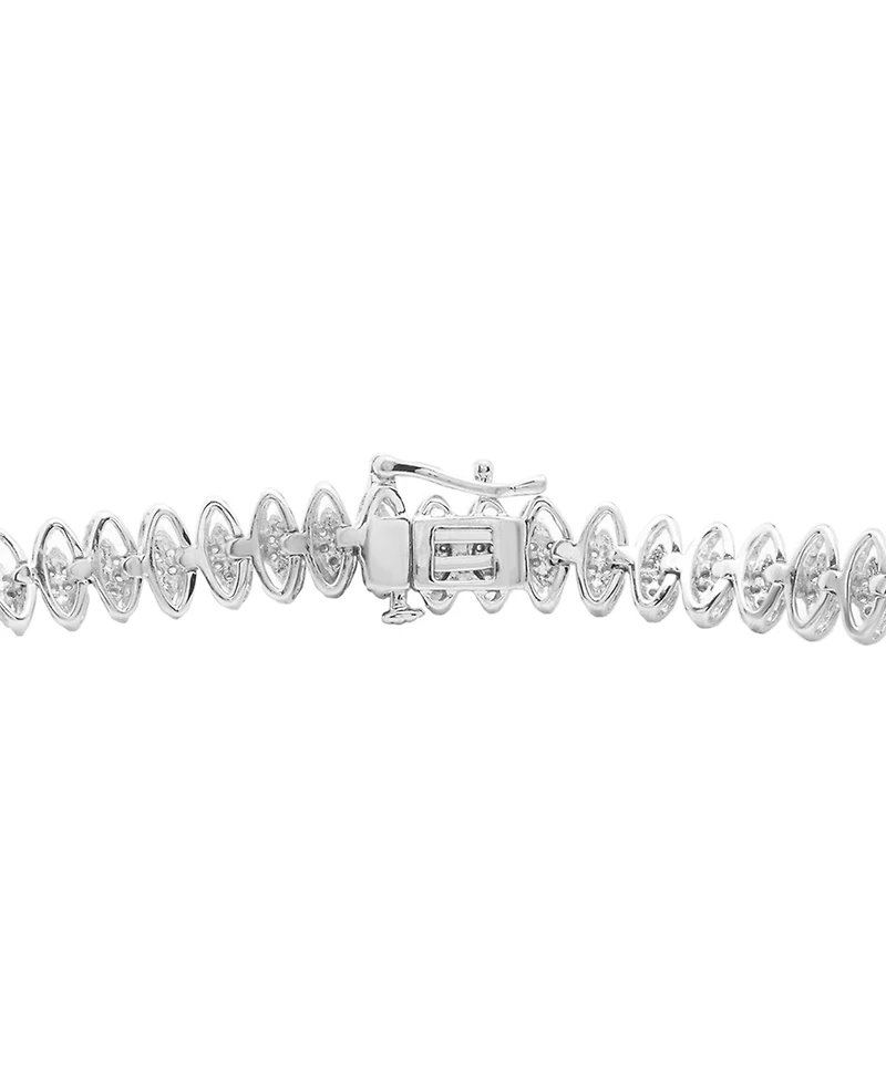 Diamond Bracelet (1 ct.t.w.) in Sterling Silver