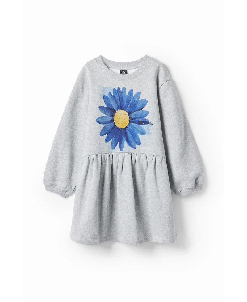 Desigual Girls's Dress with flower illustration