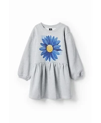 Desigual Girls's Dress with flower illustration