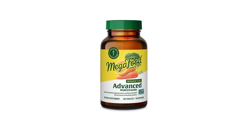 MegaFood Women's 55+ Advanced Multivitamin, 120 Tabs