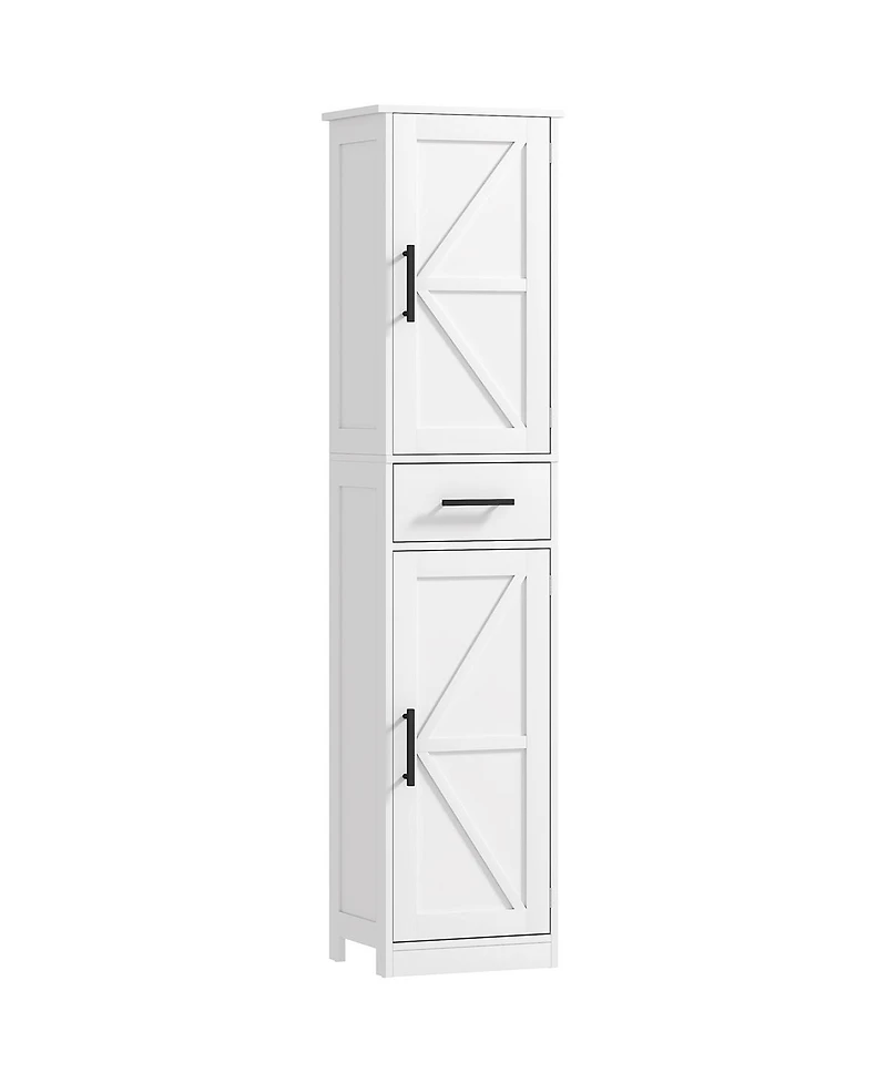Slickblue Compact Bathroom Cabinet with Doors and Drawers for Clutter-Free Bathroom Storage