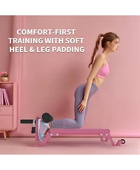 Nordic Hamstring Curl Machine,Height Adjustable Nordic Curl Bench, Compact Home Gym Equipment for Strength Training for Home Gym,450 Lbs