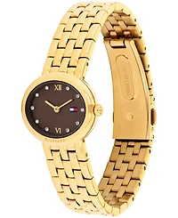 Tommy Hilfiger Women's Quartz Gold Tone Stainless Steel Bracelet Watch, 25mm