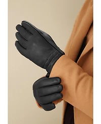 Women`s Premium Lamb Leather Touchscreen Gloves "Sadie